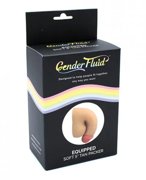 Anal Gender Fluid 5 Equipped Soft Packer Tan Gender Fluid