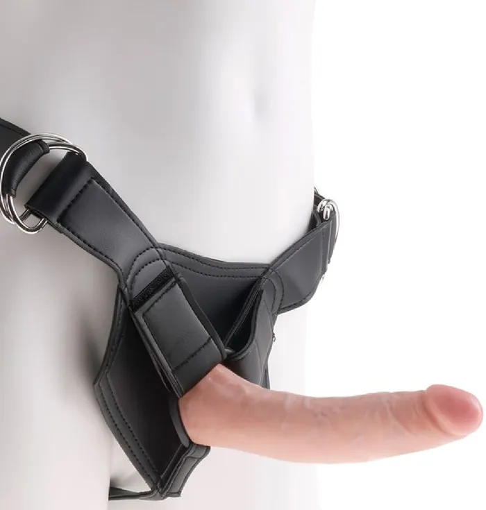Female Sex Toys King Cock StrapOn Harness With 7 Cock Flesh Pipedreams