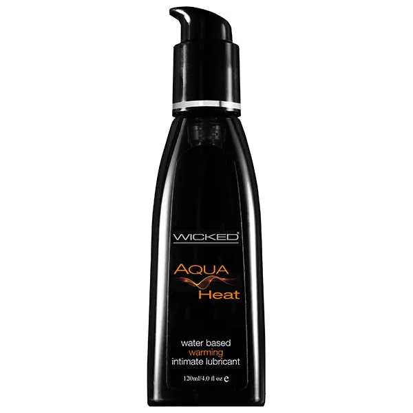 Lubricants Wicked Wicked Aqua Heat Warming Water Based Lubricant 120 ml 4 oz Bottle