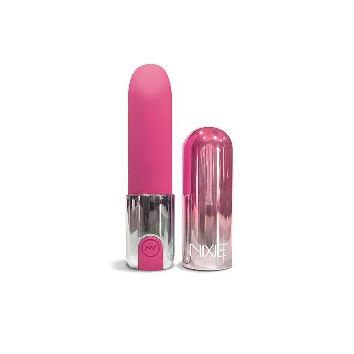 NIXIE Smooch Rechargeable Lipstick Vibrator Pink Ombre Global Novelties llc Vibrators NIXIE Smooch Rechargeable Lipstick Vibrator Pink Ombre Global Novelties llc Vibrators