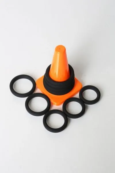 Perfect Fit Anal Play Zone Kit Black 9 Rings And Storage Cone Perfect Fit Anal Play Zone Kit Black 9 Rings And Storage Cone