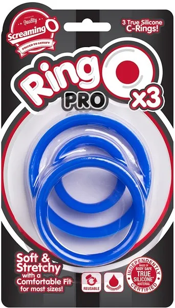 RingO Pro X3 Blue Screaming O Vibrators