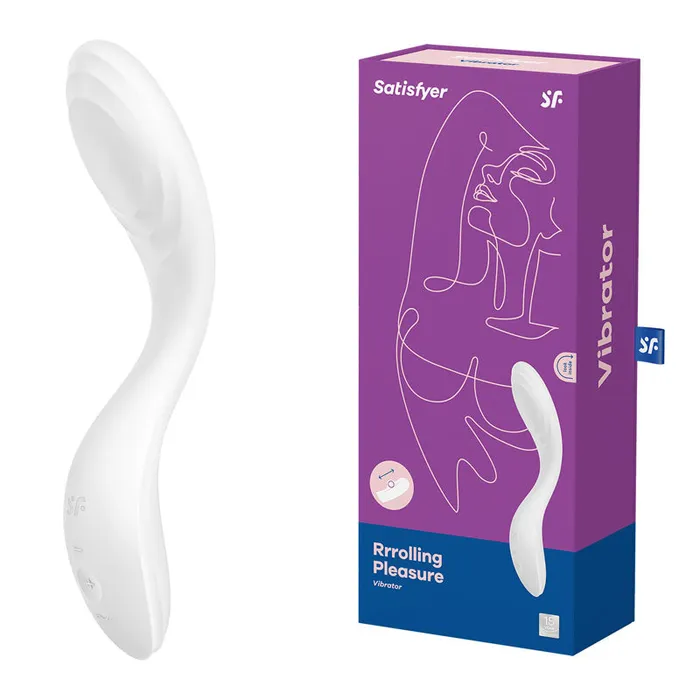 Satisfyer Vibrators Satisfyer Rrrolling Pleasure White USB Rechargeable Vibrator Satisfyer Vibrators Satisfyer Rrrolling Pleasure White USB Rechargeable Vibrator
