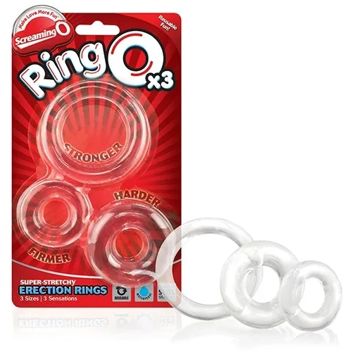 Male Sex Toys Screaming O Screaming O RingO x3 ThreePack Cock Rings