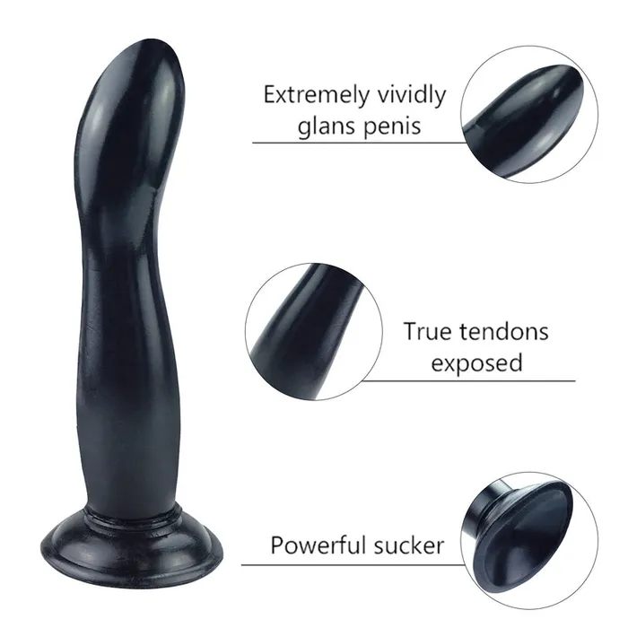 MD Anal MD 945 Crystal Dildo Anal Plug Black