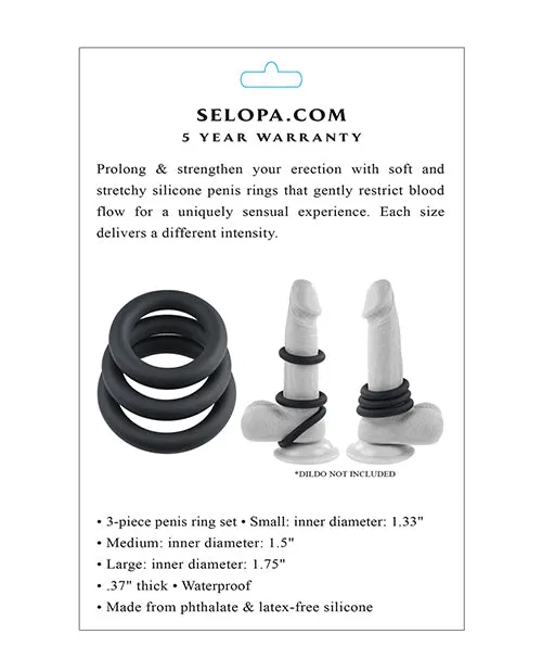 Anal Evolved Novelties INC Selopa 3 Ring Circus Black