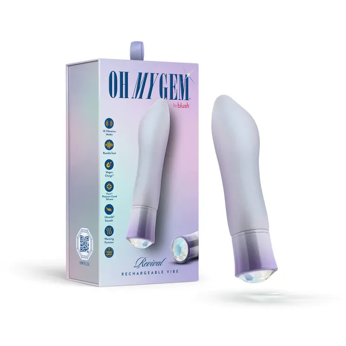 Blush Novelties Female Sex Toys Oh My Gem Opal Revival Warming Vibrator