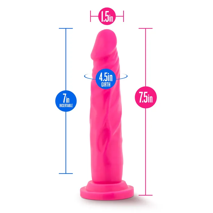 Dildos Neo Neo Dual Density Cock Neon 75in Pink