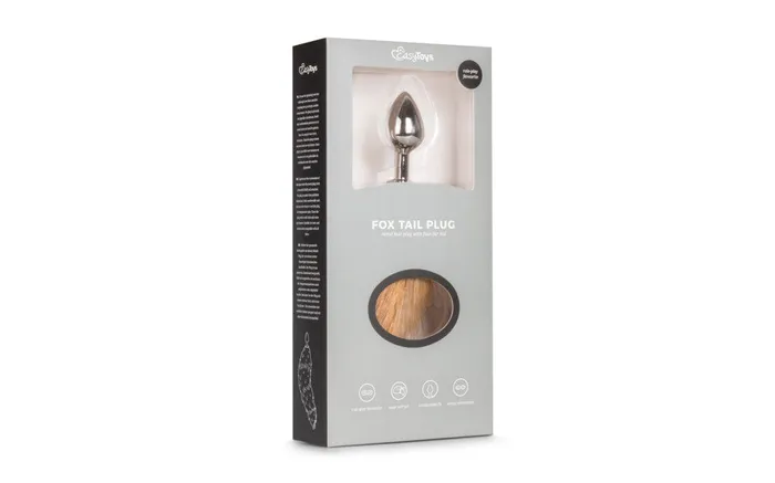 Easy Toys Fox Tail No 2 Plug Silver Fetish Collection Anal