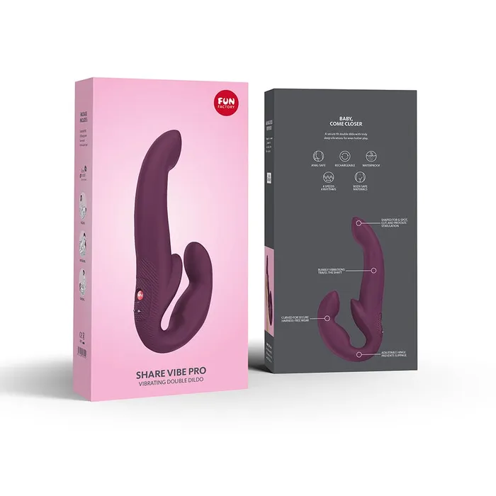 Fun Factory Share Vibe Pro Vibrating Double Dildo Fun Factory Female Sex Toys