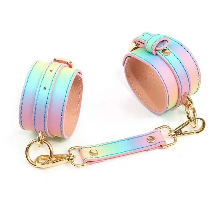 Thank Me Now Couples Hello Sexy Hot Bitch CuffsRainbow