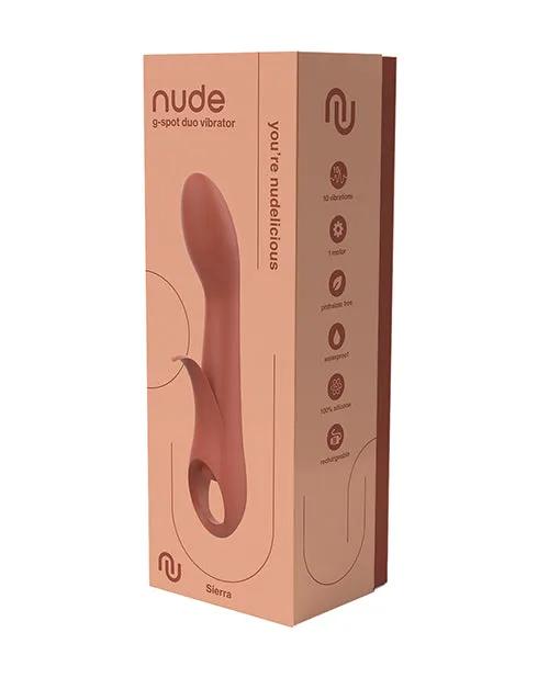 Xgen Female Sex Toys NUDE Sierra Rechargeable GSpot Duo Vibrator Peach