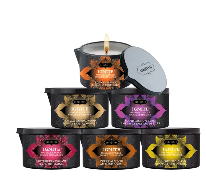 Couples Kama Sutra IGNITE MASSAGE OIL CANDLE