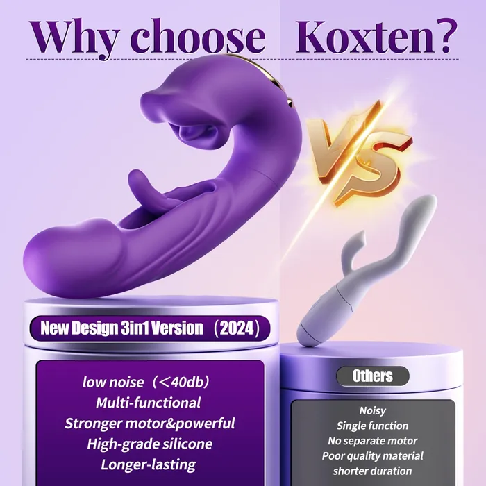 Sohimi Vibrators KOXTEN 2024 New Upgraded Flapping and Licking Suction Sex Toy Vibrator Sohimi Vibrators KOXTEN 2024 New Upgraded Flapping and Licking Suction Sex Toy Vibrator