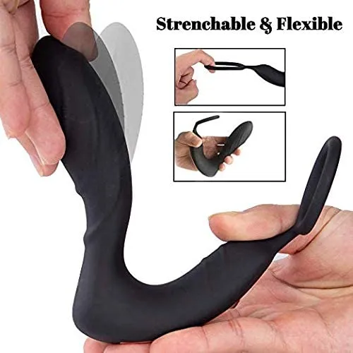 Vibration DualMotor Prostate Massager With Penis Ring Sohimi Male Sex Toys