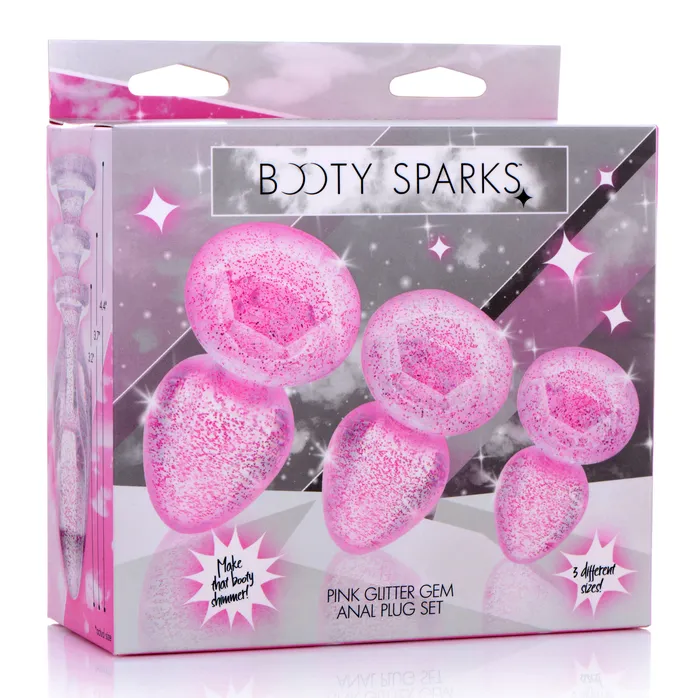 XR Brands Anal Glitter Gem Anal Plug Set