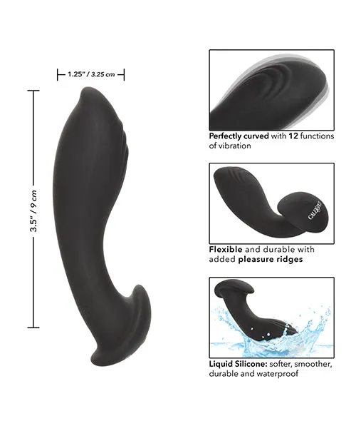 Anal Eclipse Liquid Silicone Flex Probe Black Cal Exotics