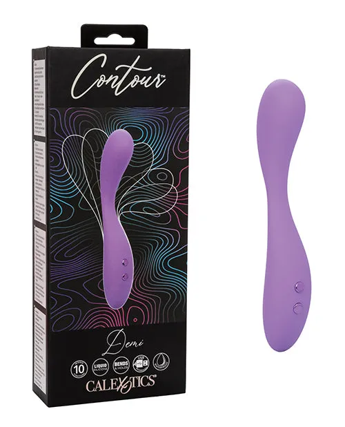 Cal Exotics Vibrators Contour Demi Flexible Massager Purple