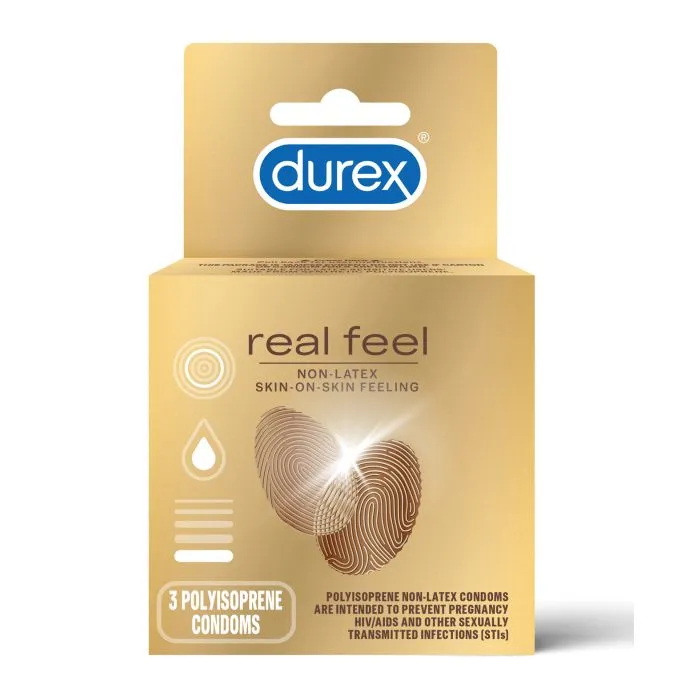 durex Durex Avanti Real Feel Non Latex Condoms Pack of 3 Male Sex Toys