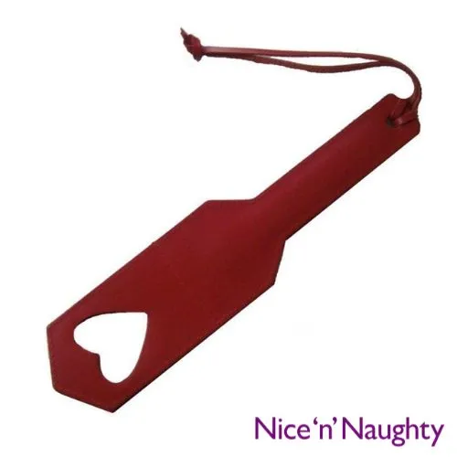 NNN Retail Ltd Anal Nice n Naughty Red Heart Paddle