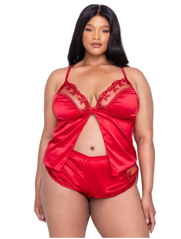 Rouge Bow 2 piece Camisole Lounge Set Roma Costume Couples