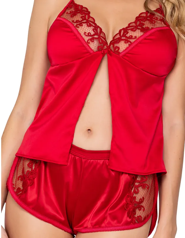 Rouge Bow 2 piece Camisole Lounge Set Roma Costume Couples