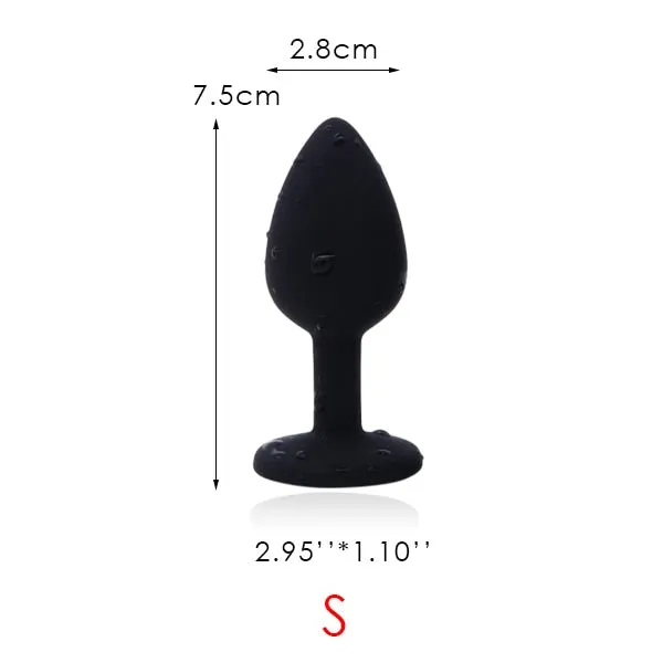 Silicone Vibrator and Crystal Butt Plug Own Pleasures Anal