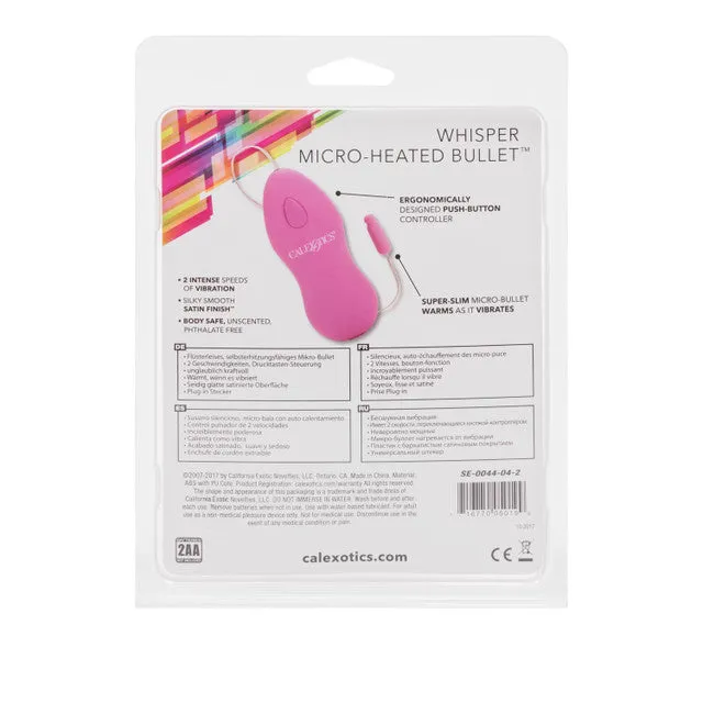 Whisper Micro Heated Bullet Pink Cal Exotics Vibrators